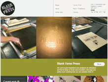 Tablet Screenshot of blankversepress.com